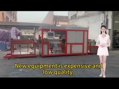 آلة التشكيل الحراري للصحنات البلاستيكية ذاتية التشغيل بالكامل