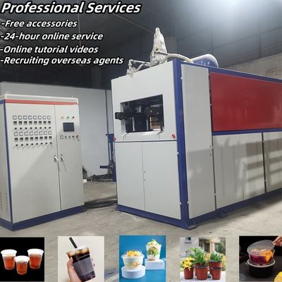 المستخدمة مرة واحدة كأس بلاستيكية صنع آلة كأس الآيس كريم كأس بلاستيكية حرارة تشكيل آلة
