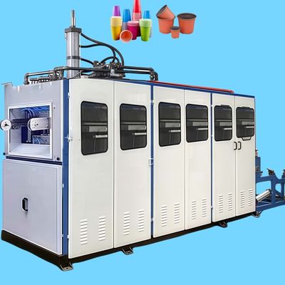 آلة التشكيل الحراري بلاستيكية كأس الآيس كريم تلقائية بالكامل